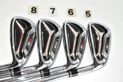 Taylormade R9 Supermax 8p 5-6-7-8-9-Pw-Aw-Sw RH Golf Iron Set NSPRO 950GH Stiff - Picture 13 of 21