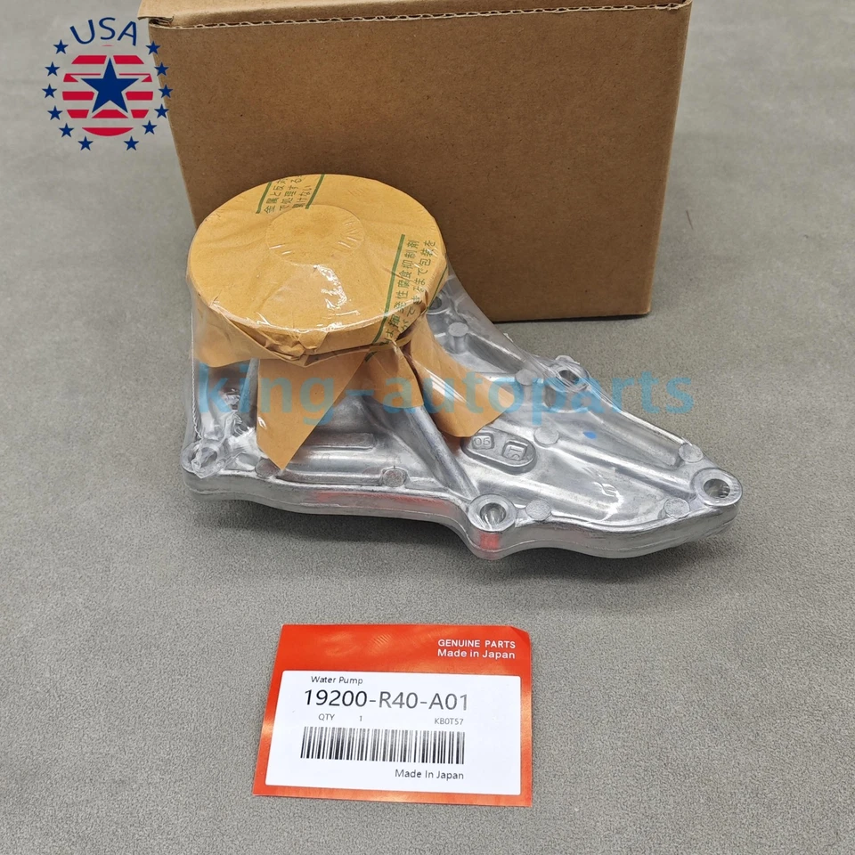 New Engine Water Pump & Gasket For 2008-2012 Honda Accord 19200-R40-A01 Foto 2 de 4