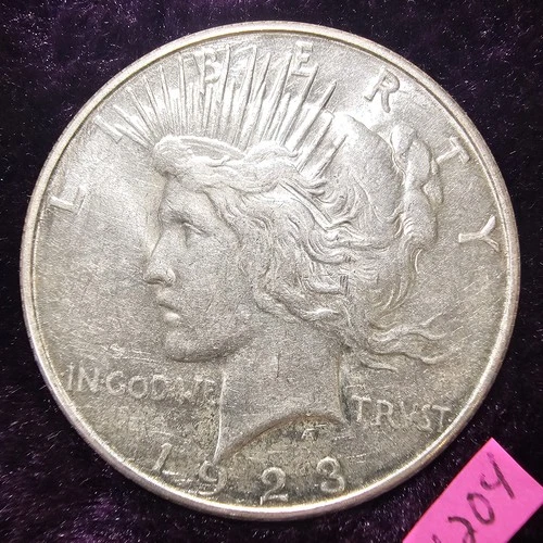 🚚⚡️FAST🔥BEAUTIFUL AU-BU👀🔥1923-S Peace Dollar Silver US Coin $1.00 MS BU 1204