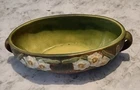 Vintage Green Roseville Pottery Jonquil Console 1931 Art  Excellent  Unmarked