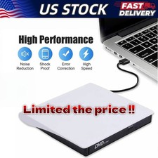 Slim External CD DVD Drive USB 3.0 Disc Player Burner Writer For Laptop PC Mac
