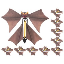 10Pcs Reusable Halloween Bat Props Flying Bat Toys for Kids Fun