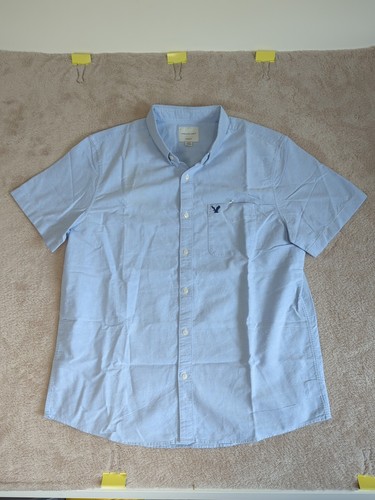 American Eagle Classic Fit Kurzarm Hemd mit Knopfleiste XL