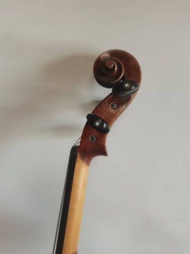 Master 4/4 violin Stradi model Flamed maple back spruce top hand carved 3672 - Picture 5 of 7