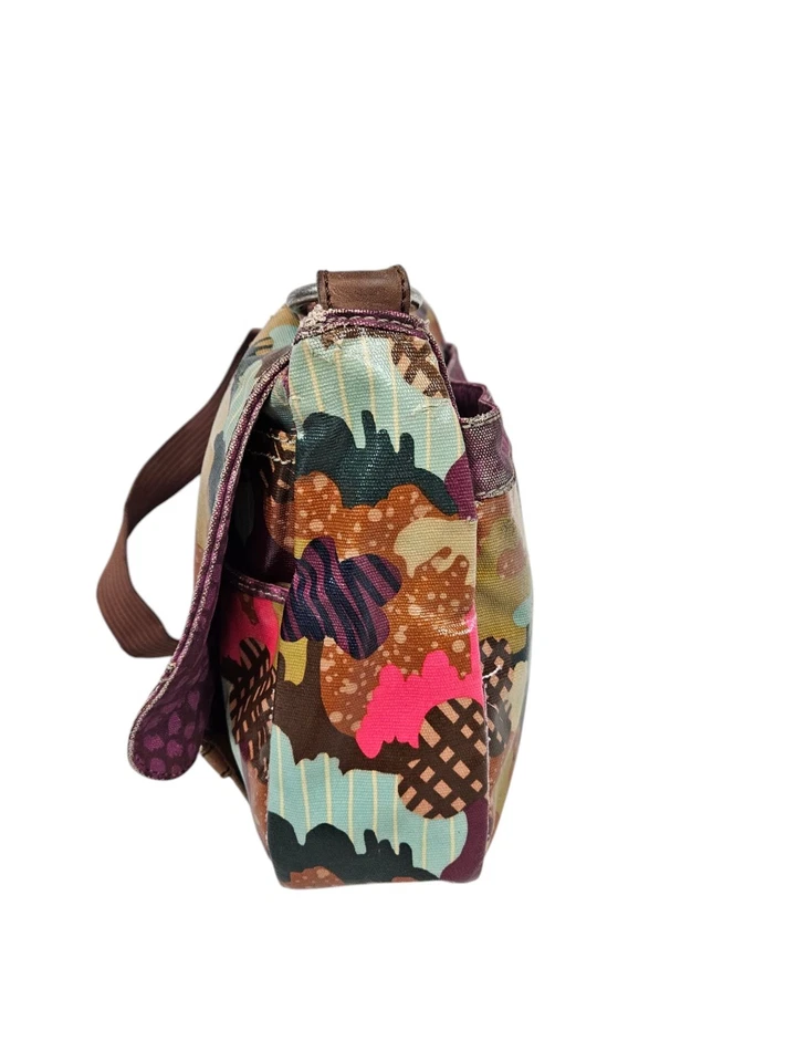 Bolso Bandolera para Laptop Fossil Key-Per Colorido de Lona Recubierta Mensajero Foto 4 de 4