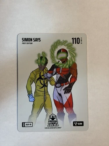 2025 Bo Jackson Battle Arena Update Simon Says #BLBF-99 Blizzard Battlefoil Glow
