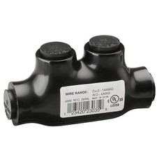 Black Insulated Splice Connector,2-14 Gauge Aluminum to Copper Wire black