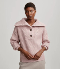 NWT Women s Varley Rose Peverel Button Placket Knit Sweater, SMALL, 168 NEW