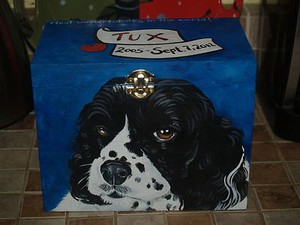 custom dog urn