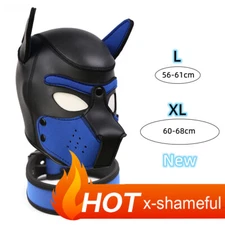 Puppy Play Kits Dog Hood Mask Restraints Collar Binding Pet Roleplay Party