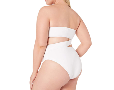 Volcom Women's Simply Seamless One Piece Swimsuit, White, L