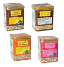 Golden Dragon Chinese Loose Leaf Tea Tikuanyin Oolong Lichee PU ER 150g GIFT TIN