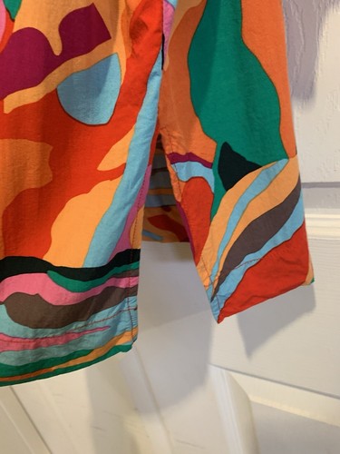 Joie Damen Button-Up Tropical Top Shirt Boxy Gr. Medium M Mehrfarbig - Bild 7 von 9
