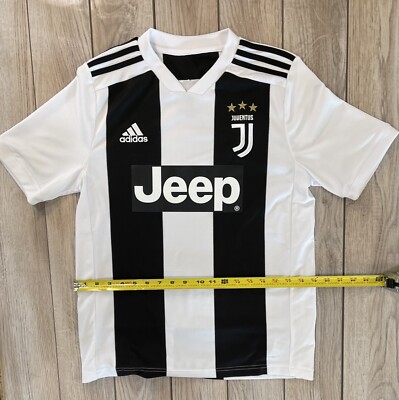 Adidas Youth Juventus FC 18-19 Home White Soccer Jersey XL