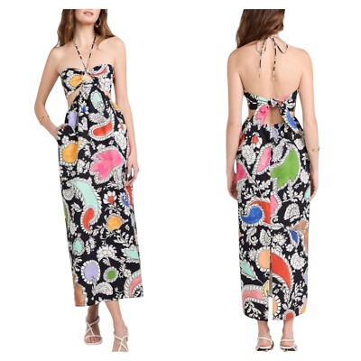 Mara Hoffman Laila Paisley Maxi Dress XS NWT Organic Cotton Boho Vacation