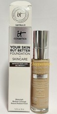 IT Cosmetics Your Skin But Better Foundation Skincare Shade LIGHT WARM 21