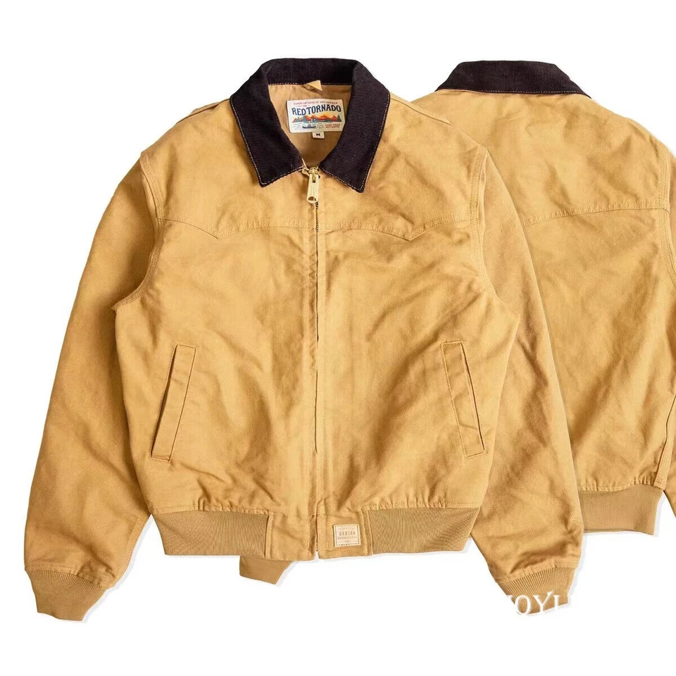 Red Tornado Washed Santa Fe Duck Jacket Fall Men Vintage Coat Canvas Outerwear - Image 3 of 4