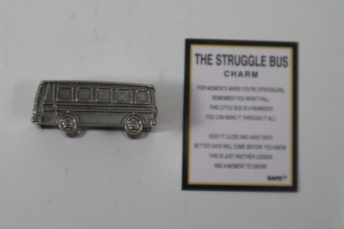 LTOP THE STRUGGLE BUS Pocket figurine charm encouragement for tough times Ganz - Picture 9 of 17
