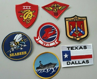 Top Gun Parches Bordados Juego De 7 Piezas Parches Para Chaqueta Delantera  | eBay