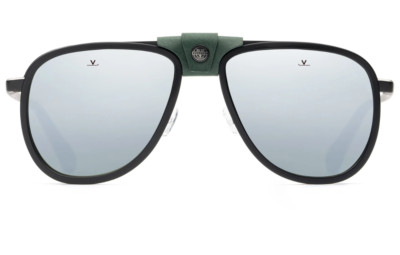 Vuarnet Sunglasses VL211200021123 GLACIER 2112 VL2112 Black/Green + Pure Grey SF