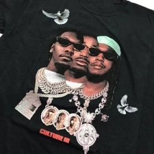 Vtg Migos Band Culture III Heavy Cotton Black All Size T Shirt TR417