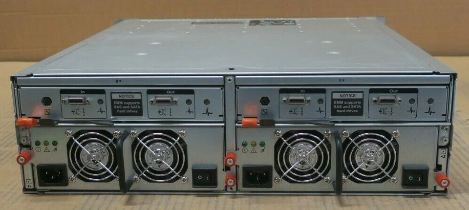 Dell PowerVault MD1000 Storage Array 15x 3.5" Bays 6.7TB Storage 2x EMM 2x PSU - Image 2 of 2