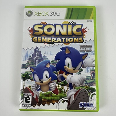 Sonic Generations (Microsoft Xbox 360, 2011) NTSC 3D Tested Great Free Ship
