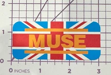 Muse UK - Vinyl Decal Sticker Bomb Gold Graffiti Hard Rock Space Electronic Art