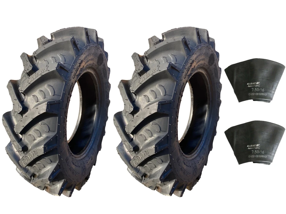 7.50-16 KABAT SGP-04 SET:inklusive Schläuche TR15 - 6PR - TT - 98/A8 - AS Reifen