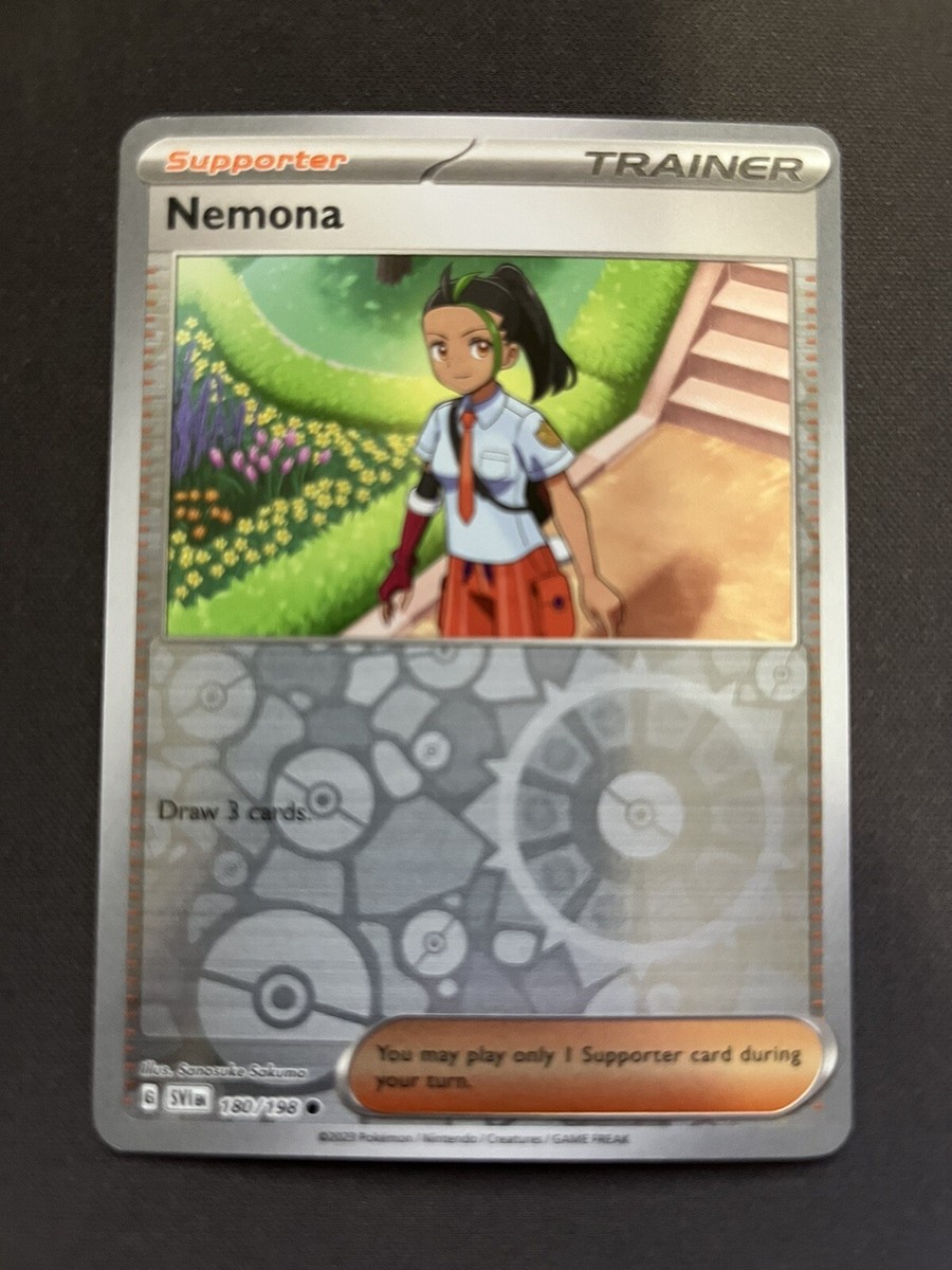 Nemona - 180/198 - Reverse Holo - Scarlet & Violet - Pokemon