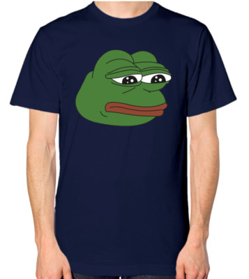Trauriger Frosch T-Shirt Herren Damen Unisex Oberteil