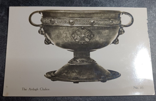 carte postale vintage RPPC Ardagh Chalice National Museum of Ireland ancienne jamais postée - Photo 1/3