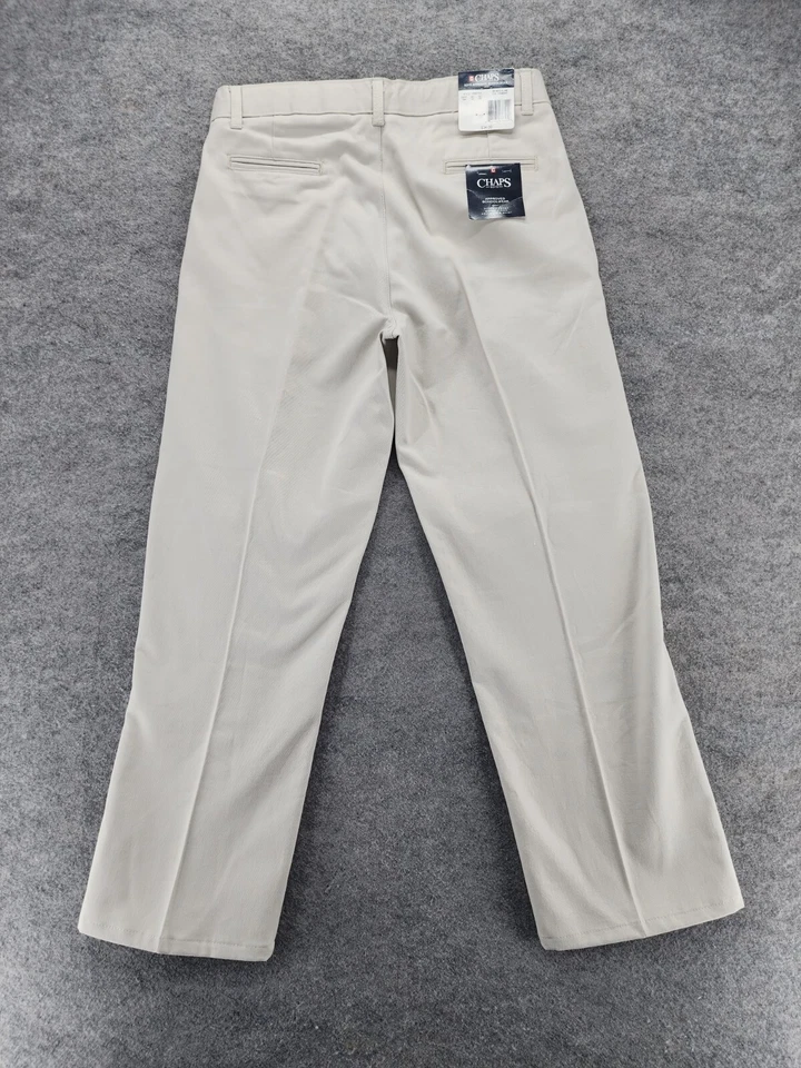 Chaps Uniform Pants Boys 20 Khaki Pleated - Изображение 2 из 4