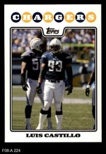 2008 Topps #224 Luis Castillo Chargers Northwestern 8 - NM/MT