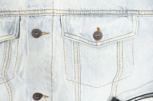 LAZER FADED BLEACHED BLUE XL TRUCKER DENIM JEAN JEANS JACKET MENS NWT NEW image 6