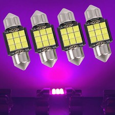 4x 31mm De3175 Led Interior Map Dome Trunk Light Upgraded 3030 Smd Festoon Bulbs