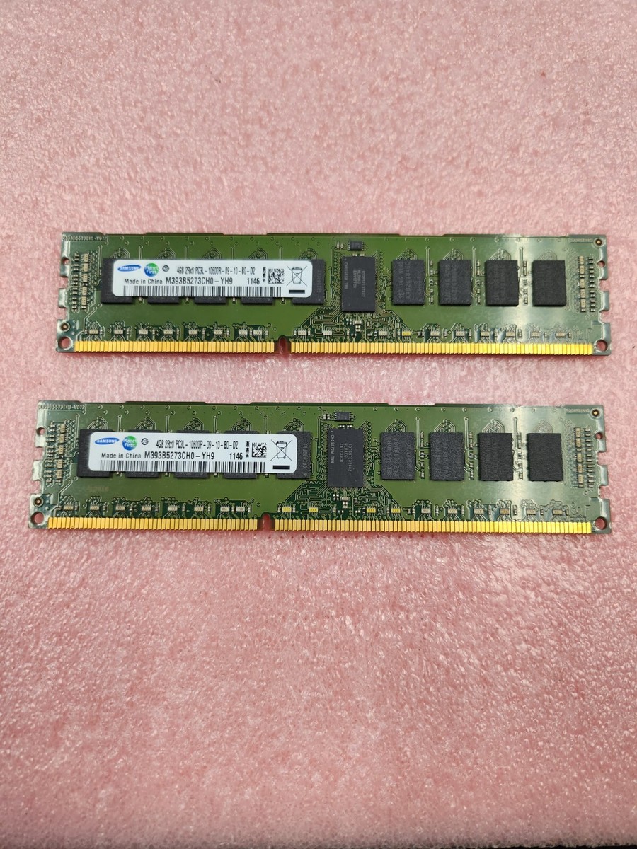 Samsung 8gGB (2x4GB) M393B5273CH0-YH9 PC3-10600 DDR3-1333MHz ECC