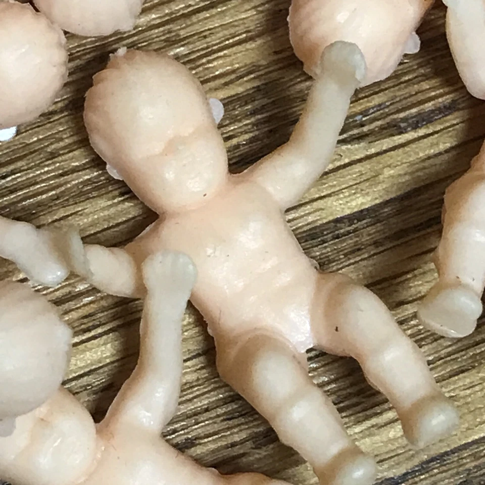 16 Baby Doll вечеринки Favors пластиковый торт Toppers 1950 пластиковый лот миниатюрный ретро - Изображение 2 из 3