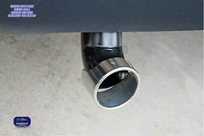 Scarico Smart 451 Cromato Terminale Marmitta Tubo Inox Finale auto tuning set 