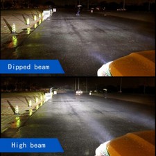 Coppia LED Lampadina per Fari Auto Moto H7 Luce Bianca 6000k 6000LM 2 Pezzi - Miniatura 2