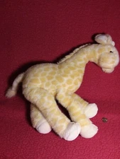  vtg 18" Russ Berrie JIFFY GIRAFFE YELLOW WHITE plush stuffed