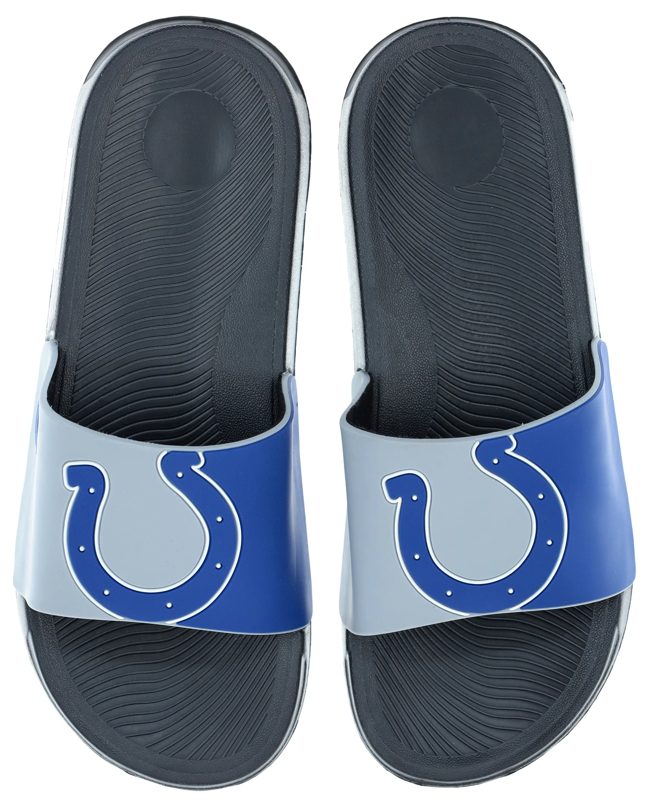 Indianapolis Colts Cropped Logo Raised Slide Sandals for Men