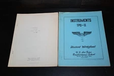 Vintage US Air Force Instruments Bombardment Student Worksheet 1950 USAF TPO-II