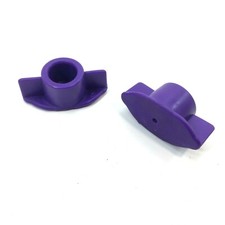 (Lot of 2) Fisher Price Smart Cycle Purple Bottom Rubber Protective Feet Pads