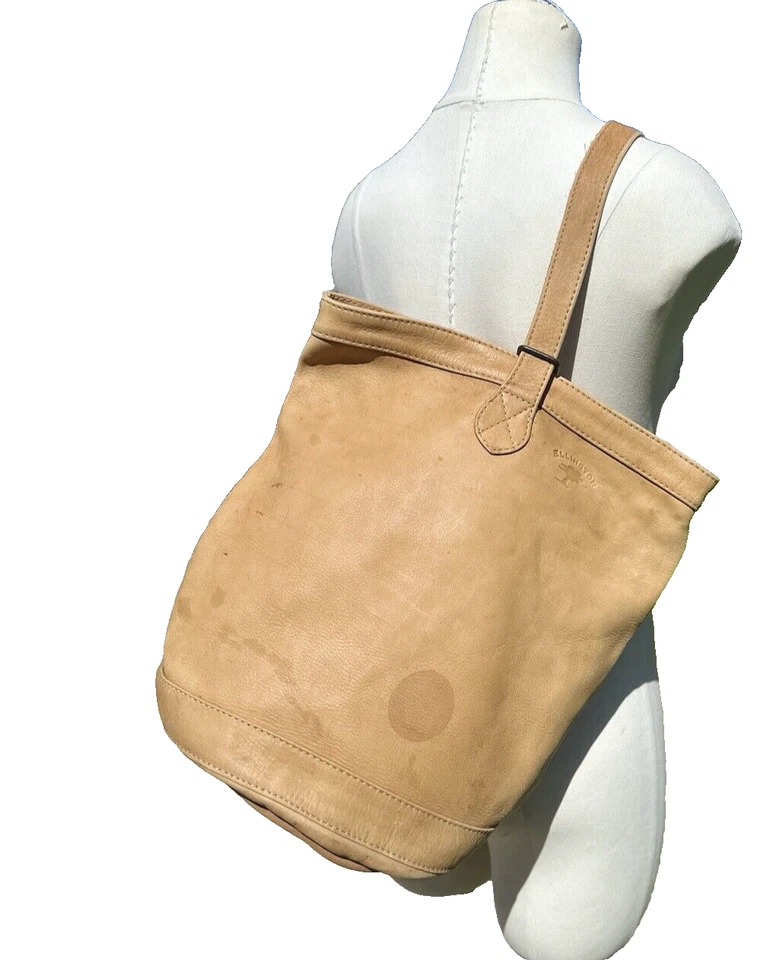 Mochila bandolera de cuero vintage Ellington MOCHILA Portland ENGASTADA Foto 3 de 4