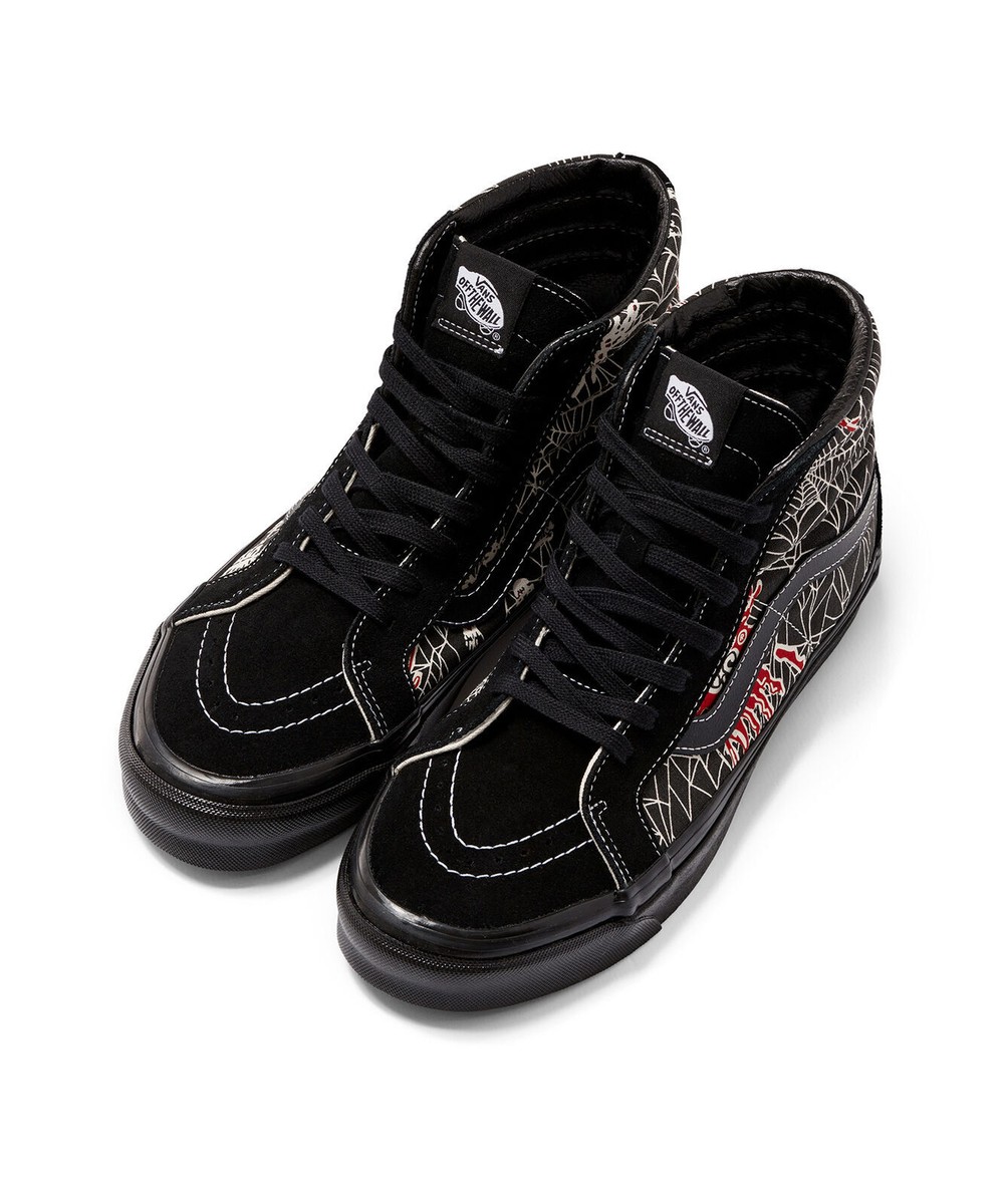 stephenia.we Vans Anaheim Factory SK8 Hi 38DX Black Spiderweb Skate Shoes