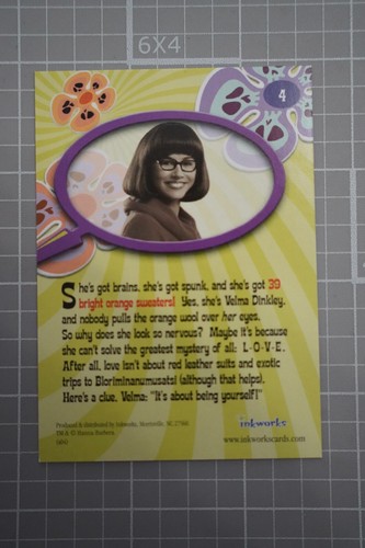 Linda Cardellini as Velma Dinkley Scooby Doo 2 Movie Card #4 from Inkworks 2004 - Picture 6 of 10