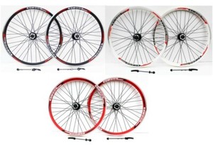FRONT DOUBLE WALL 6//7//8//9//10 SPEED REAR 26 INCH MOUNTAIN BIKE WHEELS BOTH