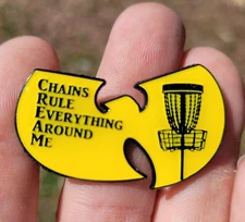 Top Quality Disc Golf Enamel Pin - Strong, detailed swag for your bag-  DG CREAM