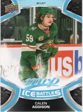 21-22 2021-22 UD MVP Calen Addison ROOKIE Ice Battles INSERT #221-Wild